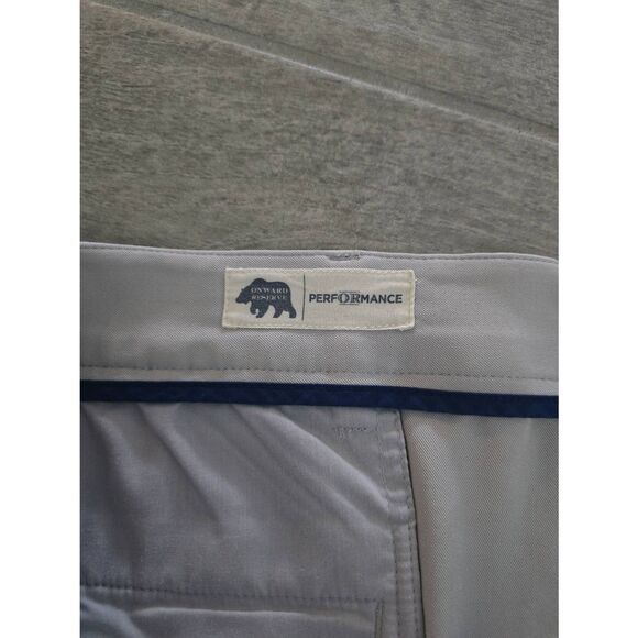 Men's Onward Reserve Gimme Performance Golf Shorts Stone- Light Gray Size 42 - Picture 7 of 10